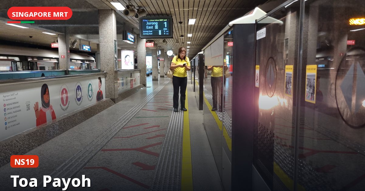 Toa Payoh MRT station in Singapore — North South Line (NS19)