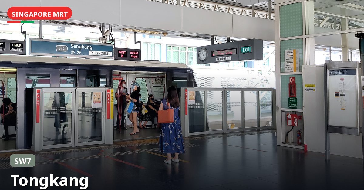 Tongkang MRT station in Singapore — Sengkang LRT (SW7)