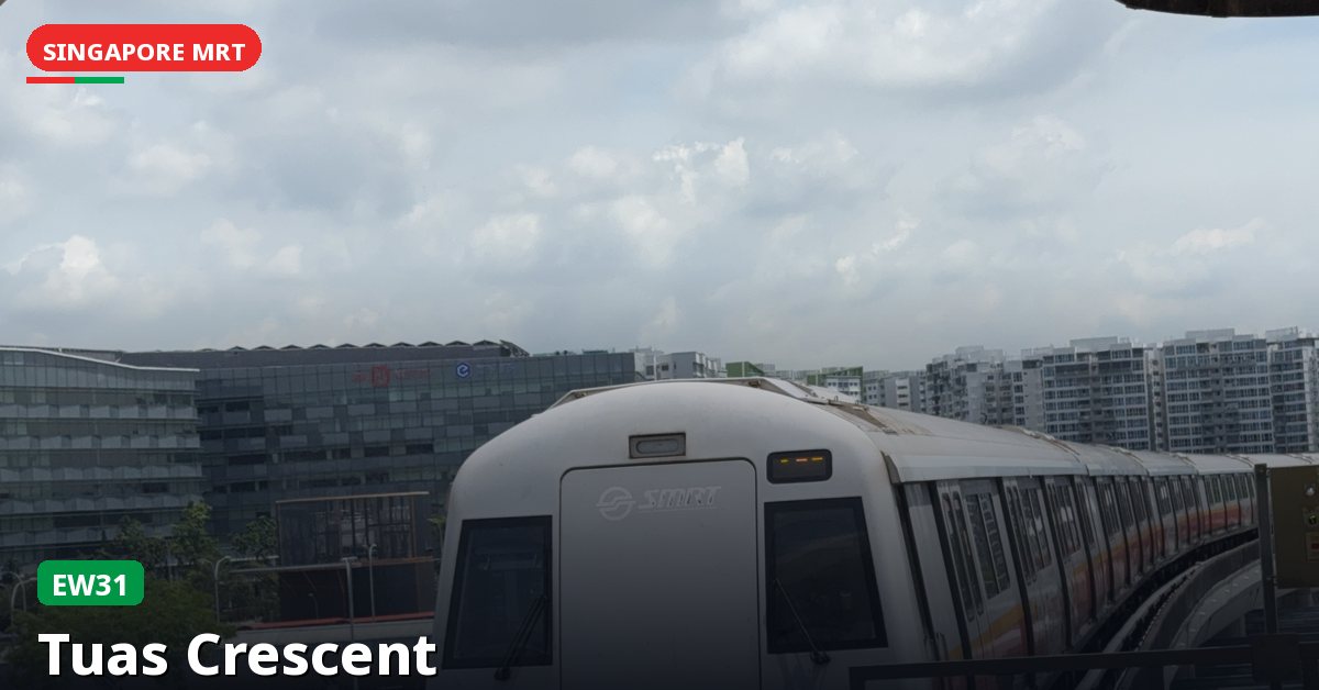 Tuas Crescent MRT station in Singapore — East West Line (EW31)