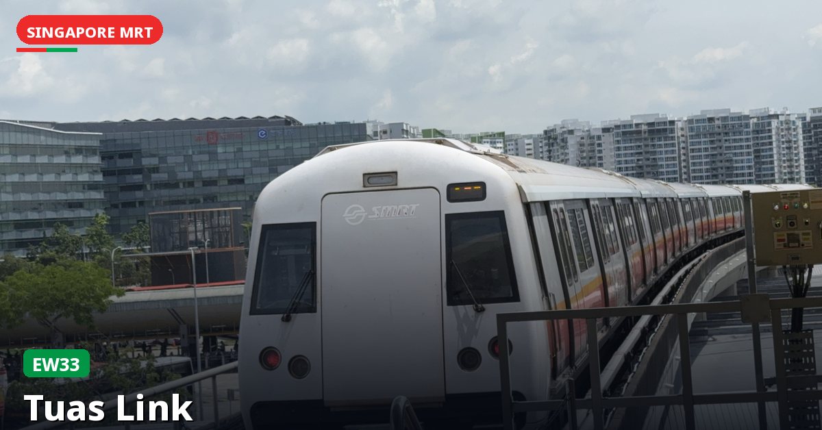 Tuas Link MRT station in Singapore — East West Line (EW33)