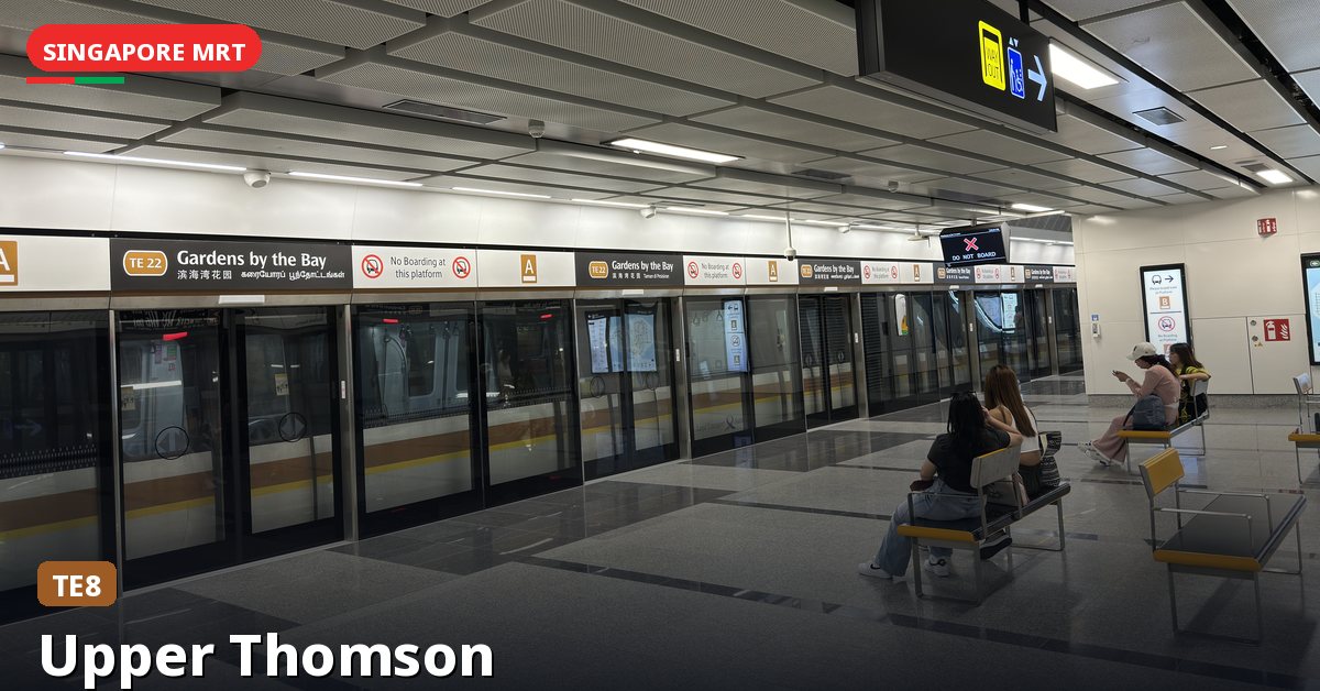 Upper Thomson MRT station in Singapore — Thomson-East Coast Line (TE8)