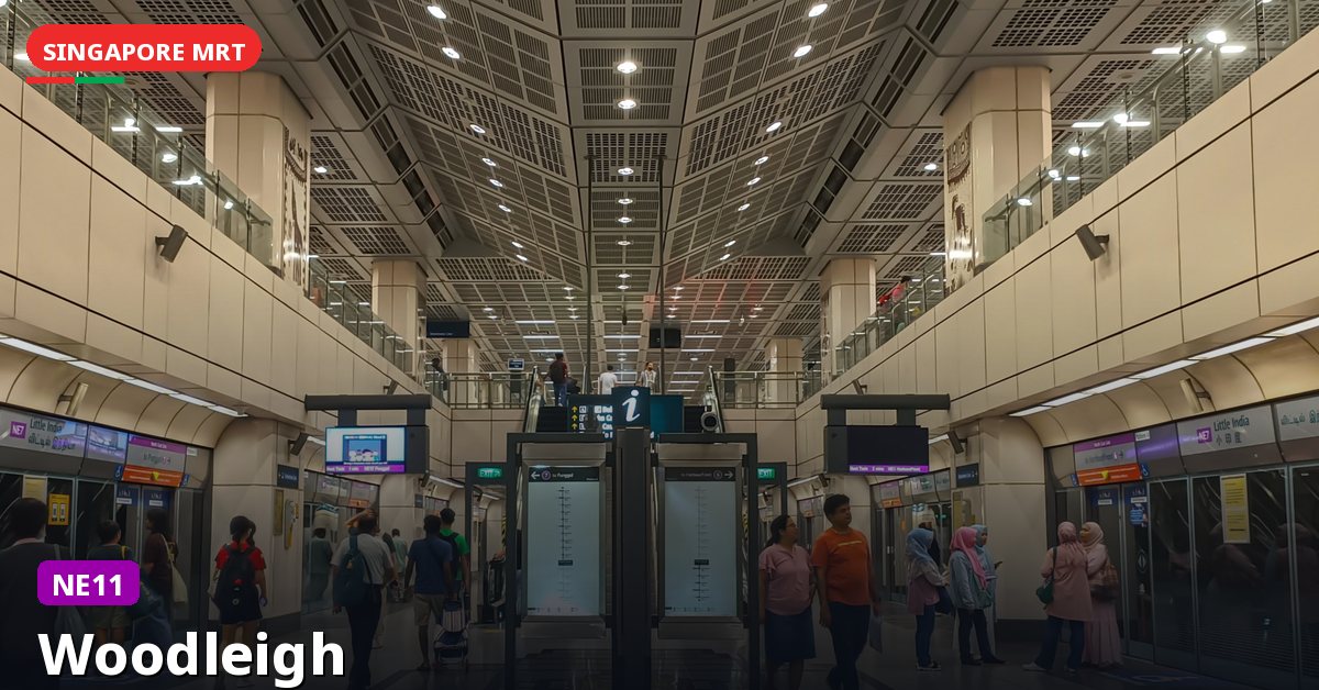 Woodleigh MRT station in Singapore — North East Line (NE11)
